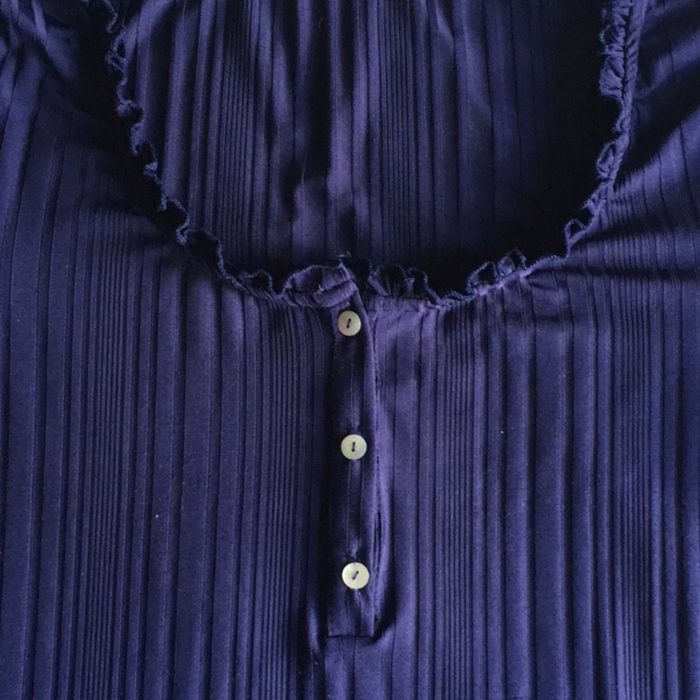 Blue Ruffle Top - Picture 2 of 2